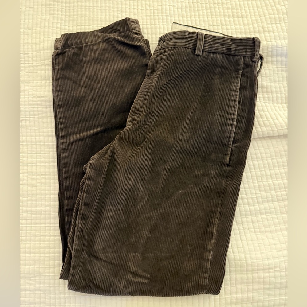 Brooks Brothers Brown Corduroy Pants Straight-Leg